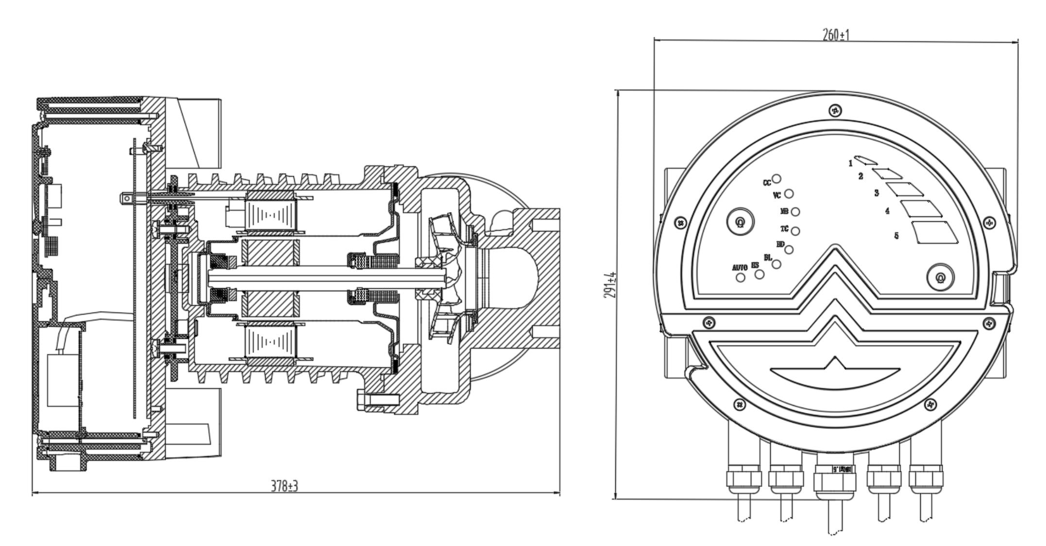 Shinhoo Mega S 40-12F Installation Drawing