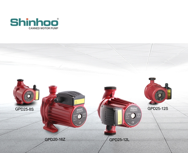 مضخة المحرك المعلبة Shinhoo، شريك جيد للمضخة الحرارية
    